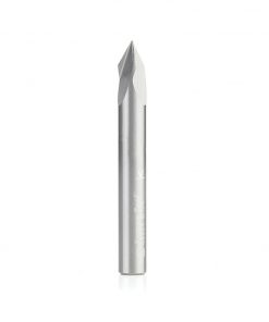 Amana 45624 Solid Carbide V-Groove 60 Deg x 1/4 Dia x 7/32 x 1/4 Inch Shank