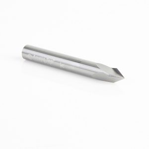 Amana 45624 Solid Carbide V-Groove 60 Deg x 1/4 Dia x 7/32 x 1/4 Inch Shank