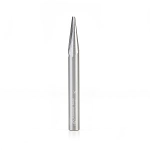 Amana 45627 Solid Carbide V Groove Engraving 15 Deg x 1/4 Dia x 21/32 x 1/4 Inch Shank