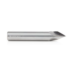 Amana 45629 Solid Carbide V-Groove 60 Deg x 1/2 Dia x 7/16 x 1/2 Inch Shank