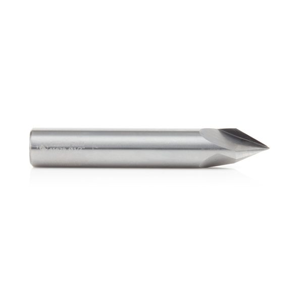 Amana 45629 Solid Carbide V-Groove 60 Deg x 1/2 Dia x 7/16 x 1/2 Inch Shank
