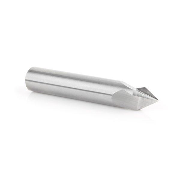 Amana 45629 Solid Carbide V-Groove 60 Deg x 1/2 Dia x 7/16 x 1/2 Inch Shank