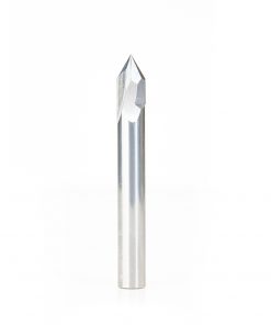 Amana 45635 Solid Carbide V Groove Engraving 60 Deg x 3/8 Dia x 5/8 x 3/8 Inch Shank