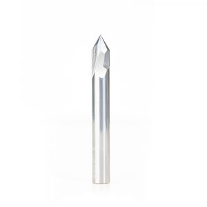 Amana 45635 Solid Carbide V Groove Engraving 60 Deg x 3/8 Dia x 5/8 x 3/8 Inch Shank