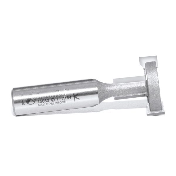 Amana 45660 T-Slot Square Edge 1-1/8 Dia x 13/16 x 1/2 Inch Shank