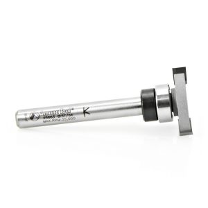 Amana 45663 Carbide Tipped Flooring Straight Dedicated Cutter .894 Dia x 4.5mm x 1/4 Inch Shank with Upper BB
