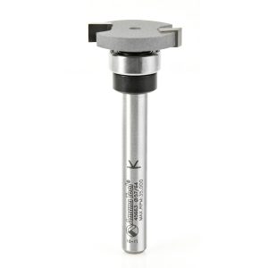 Amana 45663 Carbide Tipped Flooring Straight Dedicated Cutter .894 Dia x 4.5mm x 1/4 Inch Shank with Upper BB