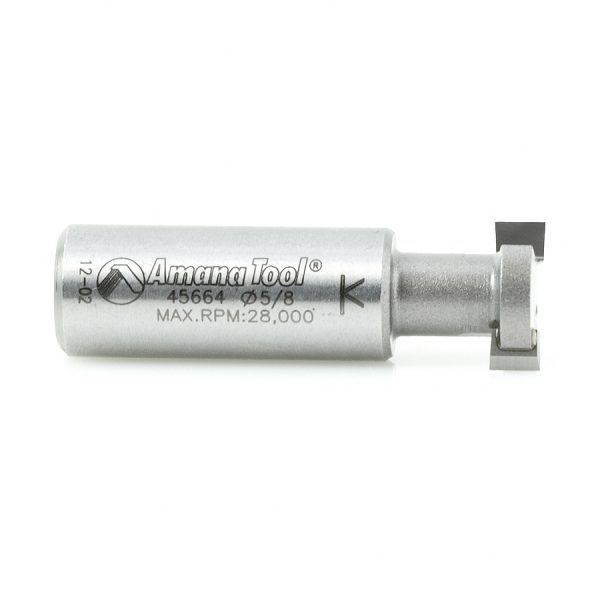 Amana 45664 Carbide Tipped T-Slot 5/8 Dia x 3/16 x 1/2 Inch Shank
