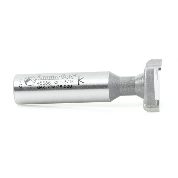 Amana 45666 T-Slot Rounded Edge 1-3/16 Dia x 3/4 x 1/2 Inch Shank