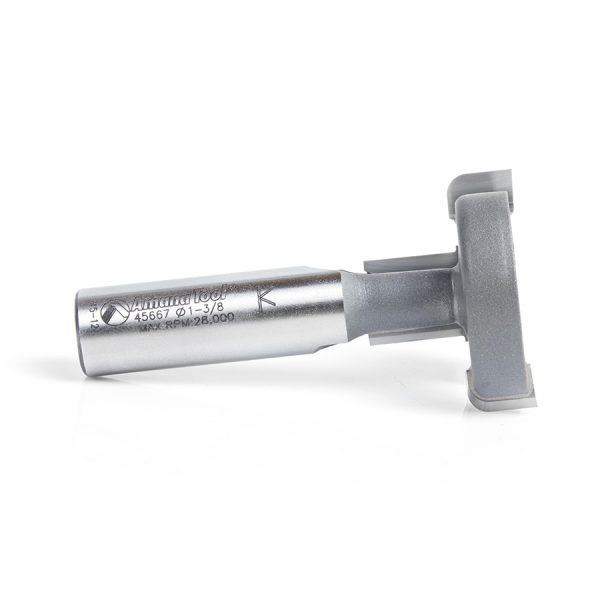 Amana 45667 T-Slot Rounded Edge 1-3/8 Dia x 7/8 x 1/2 Inch Shank