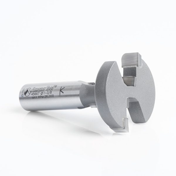 Amana 45667 T-Slot Rounded Edge 1-3/8 Dia x 7/8 x 1/2 Inch Shank