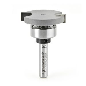 Amana 45669 Carbide Tipped Flooring Straight Dedicated Cutter 1-1/4 Dia x 1/4 x 1/4 Inch Shank with Upper BB