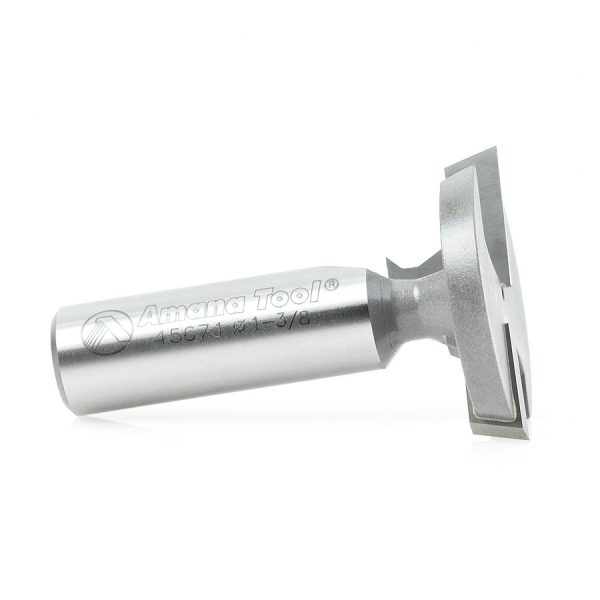 Amana 45671 T-Slot Beveled Edge 1-3/8 Dia x 35/64 x 1/2 Inch Shank
