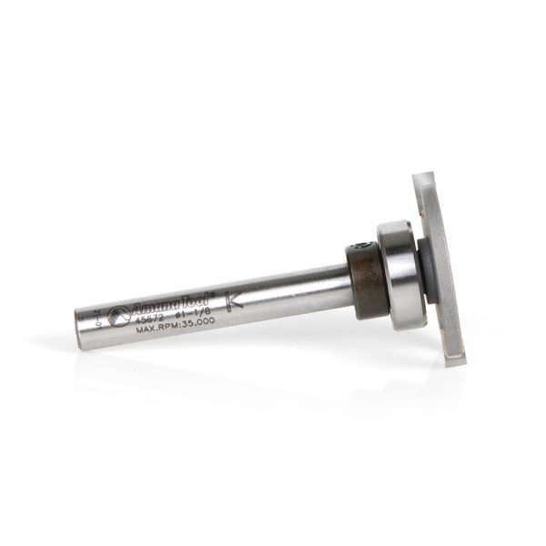 Amana 45672 Carbide Tipped Flooring Straight Dedicated Cutter 1-1/8 Dia x 1/8 x 1/4 Inch Shank with Upper BB