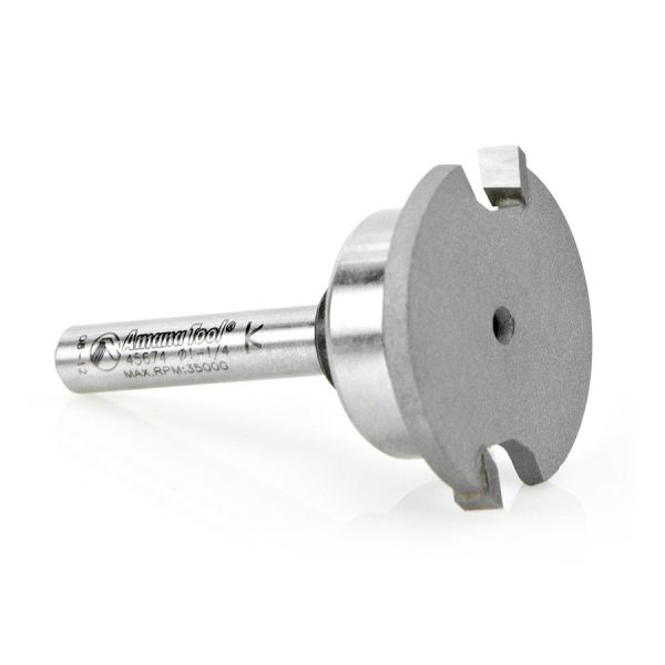 Amana 45674 Carbide Tipped Flooring Straight Dedicated Cutter 1-1/4 Dia x 5/32 x 1/4 Inch Shank with Upper BB