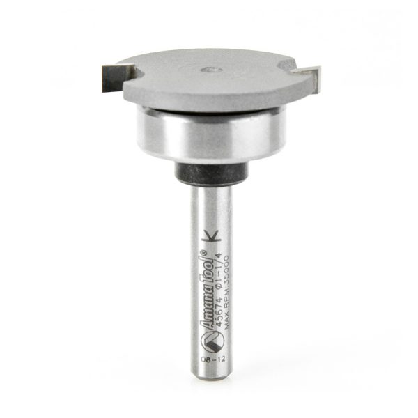 Amana 45674 Carbide Tipped Flooring Straight Dedicated Cutter 1-1/4 Dia x 5/32 x 1/4 Inch Shank with Upper BB