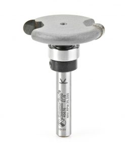 Amana 45676 Carbide Tipped Flooring Rounded Dedicated Cutter 1/8 Radius x 1-1/4 Dia x 1/4 x 1/4 Inch Shank with Upper BB