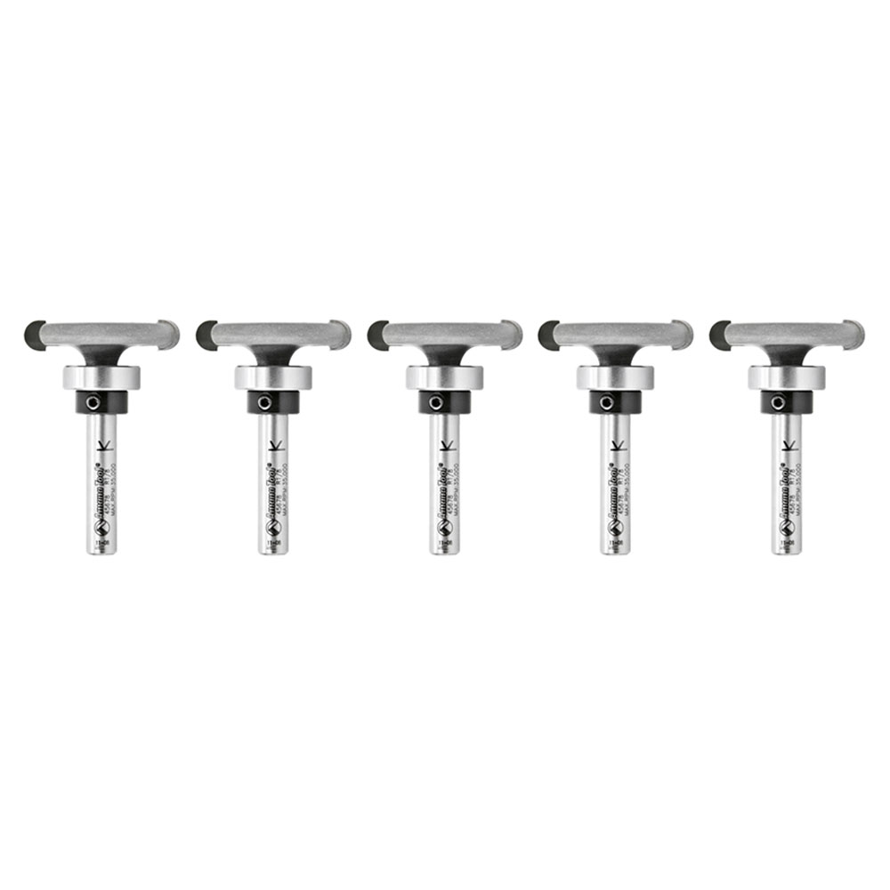 Amana 45678-5 5 Pack Carbide Tipped Flooring Rounded Dedicated Cutter 1/8 Radius x 1-1/4 Dia x 1/4 x 1/4 Inch Shank with Upper BB