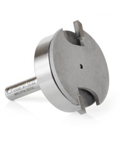 Amana 45680 Carbide Tipped Flooring Straight Dedicated Cutter 1-39/64 Dia x 7/64 x 1/4 Inch Shank Router Bit w/ Upper Ball Bearing