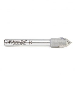 Amana 45701 Carbide Tipped "Zero Point" V-Groove 90 Deg x 3/8 Dia x 11/64 x 1/4 Inch Shank