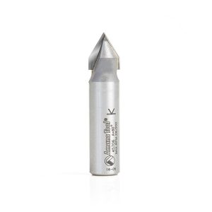 Amana 45706 Carbide Tipped V-Groove 60 Deg x 1/2 Dia x 27/64 x 1/2 Inch Shank