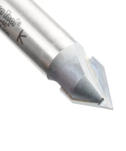 Amana 45706 Carbide Tipped V-Groove 60 Deg x 1/2 Dia x 27/64 x 1/2 Inch Shank