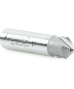 Amana 45708 Carbide Tipped V-Groove 90 Deg x 1/2 Dia x 1/4 x 1/2 Inch Shank