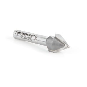 Amana 45709 Carbide Tipped V-Groove 60 Deg x 1/2 Dia x 7/16 x 1/4 Inch Shank