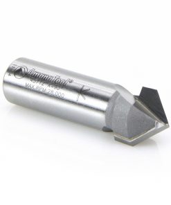 Amana 45712 Carbide Tipped V-Groove 90 Deg x 5/8 Dia x 5/16 x 1/2 Inch Shank