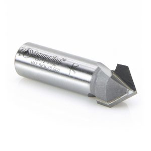 Amana 45712 Carbide Tipped V-Groove 90 Deg x 5/8 Dia x 5/16 x 1/2 Inch Shank