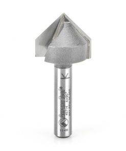 Amana 45714 Carbide Tipped V-Groove 90 Deg x 3/4 Dia x 3/8 x 1/4 Inch Shank