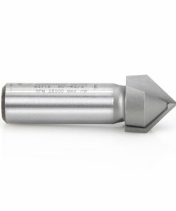 Amana 45716 Carbide Tipped V-Groove 90 Deg x 3/4 Dia x 3/8 x 1/2 Inch Shank