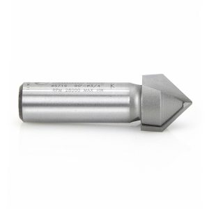 Amana 45716 Carbide Tipped V-Groove 90 Deg x 3/4 Dia x 3/8 x 1/2 Inch Shank