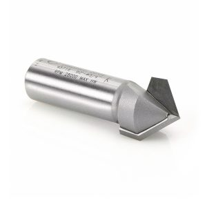 Amana 45716 Carbide Tipped V-Groove 90 Deg x 3/4 Dia x 3/8 x 1/2 Inch Shank
