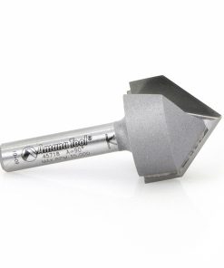 Amana 45718 Carbide Tipped V-Groove 90 Deg x 7/8 Dia x 7/16 x 1/4 Inch Shank