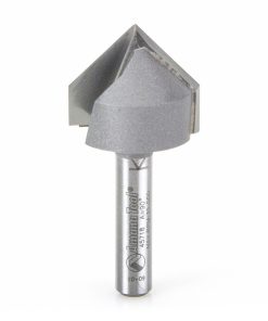 Amana 45718 Carbide Tipped V-Groove 90 Deg x 7/8 Dia x 7/16 x 1/4 Inch Shank