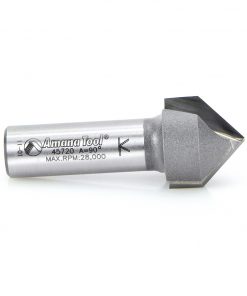 Amana 45720 Carbide Tipped V-Groove 90 Deg x 7/8 Dia x 7/16 x 1/2 Inch Shank