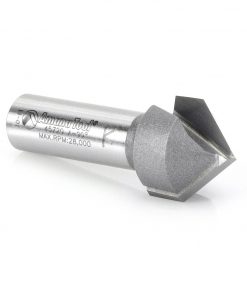 Amana 45720 Carbide Tipped V-Groove 90 Deg x 7/8 Dia x 7/16 x 1/2 Inch Shank