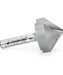 Amana 45722 Carbide Tipped V-Groove 90 Deg x 1 Inch Dia x 1/2 x 1/4 Shank