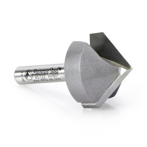 Amana 45722 Carbide Tipped V-Groove 90 Deg x 1 Inch Dia x 1/2 x 1/4 Shank