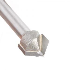 Amana 45723 Carbide Tipped V-Groove 90 Deg x 1/2 Dia x 1/4 x 1/4 Inch Shank