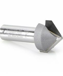 Amana 45724 Carbide Tipped V-Groove 90 Deg x 1 Inch Dia x 1/2 x 1/2 Shank
