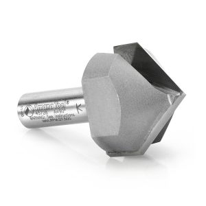 Amana 45728 Carbide Tipped V-Groove 90 Deg x 1-1/2 Dia x 1-1/4 Inch x 1/2 Shank