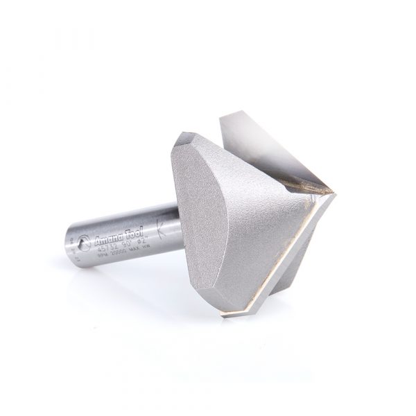 Amana 45732 Carbide Tipped V-Groove 90 Deg x 2 Inch Dia x 1 x 1/2 Shank