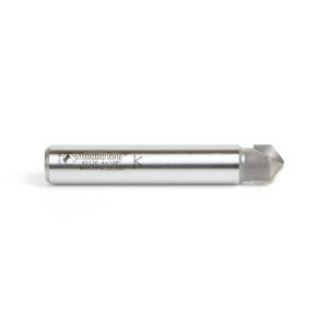 Amana 45736 Carbide Tipped Double Edge Folding V-Groove 108 Deg x 0.090 Inch Tip Width x 5/32 x 1/2 Dia. x 1/2 Inch Shank