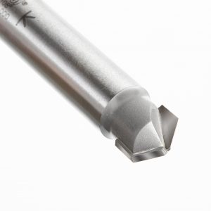 Amana 45736 Carbide Tipped Double Edge Folding V-Groove 108 Deg x 0.090 Inch Tip Width x 5/32 x 1/2 Dia. x 1/2 Inch Shank