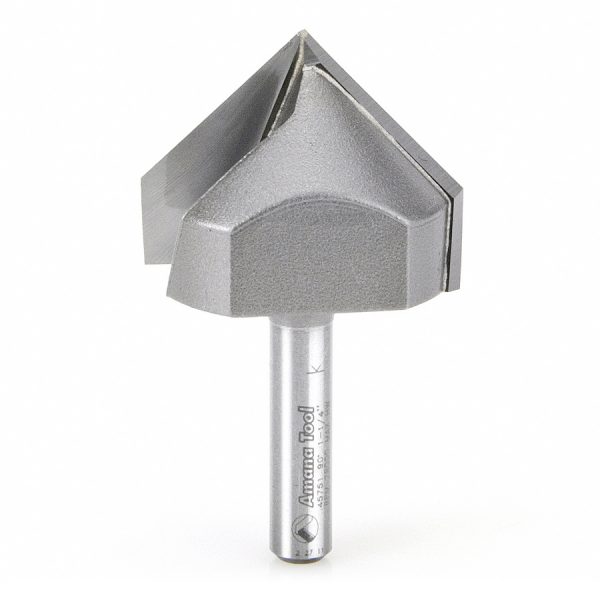 Amana 45751 Carbide Tipped V-Groove 90 Deg x 1-1/4 Dia x 5/8 x 1/4 Inch Shank
