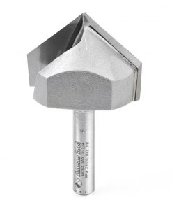 Amana 45752 Carbide Tipped V-Groove 100 Deg x 1-1/4 Dia x 17/32 x 1/4 Inch Shank