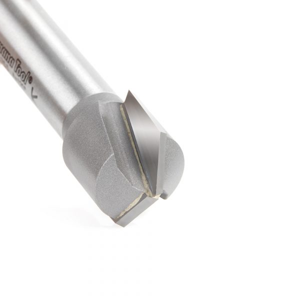 Amana 45753 Carbide Tipped V-Groove 120 Deg x 19.5mm (49/64) Dia x 5mm (13/64) x 12.7mm (1/2) Shank