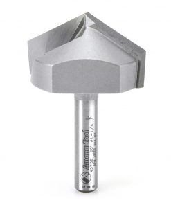 Amana 45756 Carbide Tipped V-Groove 120 Deg x 1-1/4 Dia x 23/64 x 1/4 Inch Shank